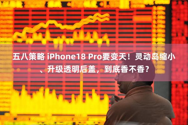 五八策略 iPhone18 Pro要变天!灵动岛缩小、升级透明后盖,到底香不香?