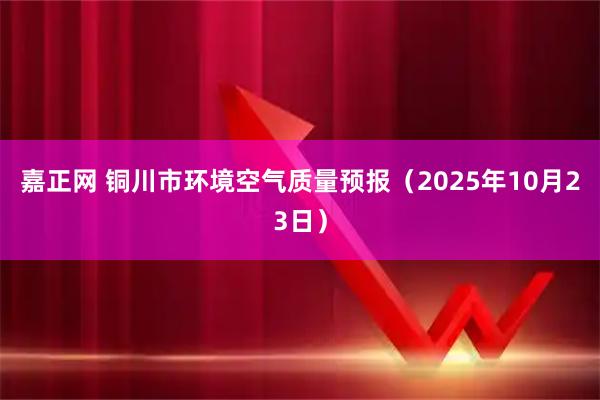嘉正网 铜川市环境空气质量预报（2025年10月23日）