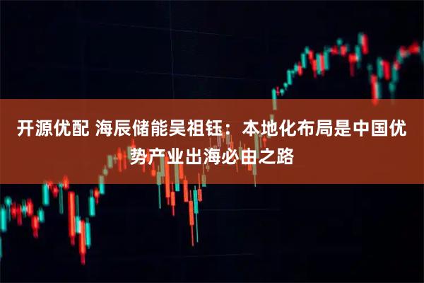 开源优配 海辰储能吴祖钰：本地化布局是中国优势产业出海必由之路